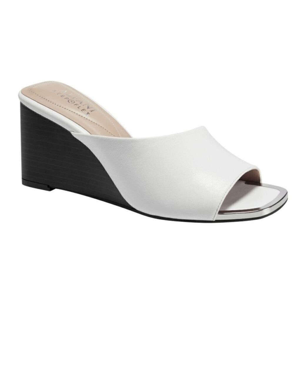 🆕️Alfani Womens Laurita Metallic Trim Wedge Sandals. C2-42b - Picture 3 of 5
